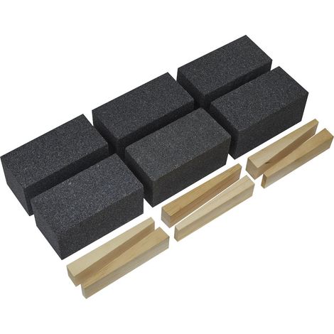 Sealey Floor Grinding Block 50 x 50 x 100mm 24Grit - Pack of 6 FGB24 (1/2)