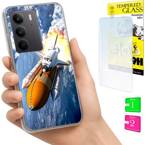 Schutzhülle für Realme C75 / 14X 5G: Fotoschutzhülle mit Rückseite und 9H-Glas (1/5)