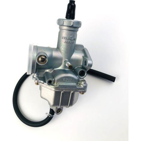 PZ27 Vergaser – 27 mm – Für Motorräder, ATVs, Quads, Go-Karts und Motocross-Maschinen von 125 cm³ bis 300 cm³ – Komplettset mit manuellem Chokezug – 1 Stück (1/5)