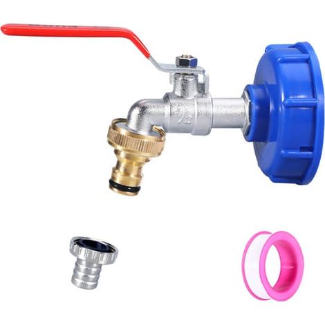Rubinetto con adattatore per serbatoio IBC – 1/2" (1/5)