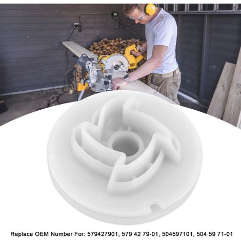 Démarreur à rappel pour tronçonneuse Husqvarna 435, poulie de lanceur 579427901, 504597101, pièce de rechange compatible (1/5)