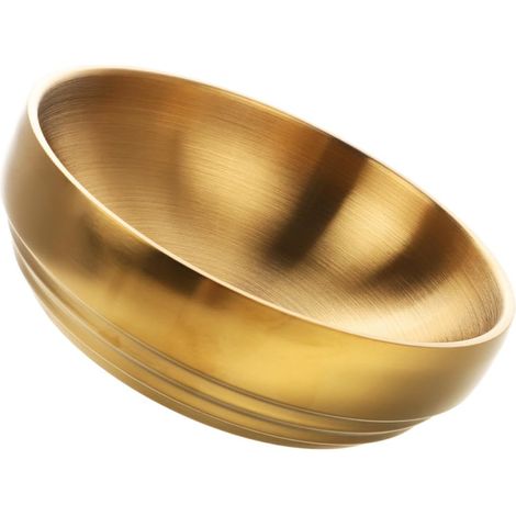 Bol Décoratif Multifonction en Acier Inoxydable Or pour Bureau et Maison, Bol à Bijoux et Vide-poches D'entrée Design Unique (1/5)