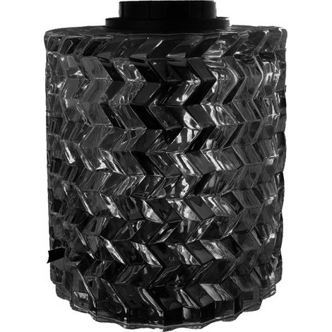 Base de sobremesa de cristal E27 negra ø100x120mm. (F-Bright 1900701-CR) (1/2)