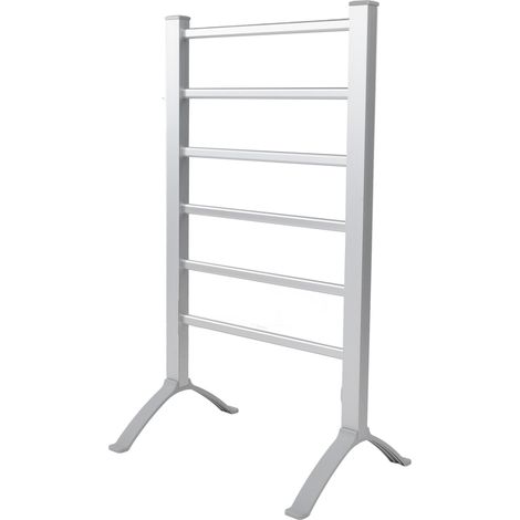 Sèche-serviettes électrique 100 W en alliage d'aluminium, étanche IPX4, pour usage domestique, prise britannique 220 V (1/5)