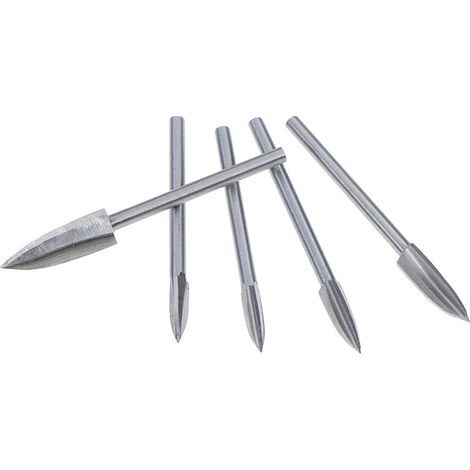 [Brocas para tallar] [Brocas] Juego de 5 brocas eléctricas HSS para tallar madera, juego de bricolaje para decoración y manualidades. (1/5)
