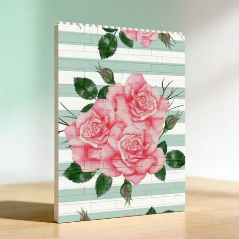 Cadre photo DIY pour adultes en briques, cadeau pour anniversaire, Saint-Valentin (1/5)