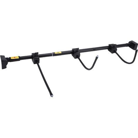 Support de guirlande accroche-guirlande en acier inoxydable extensible robuste pour porte d'entrée déco Noël couronnes lumières 80 à 100 cm (1/5)