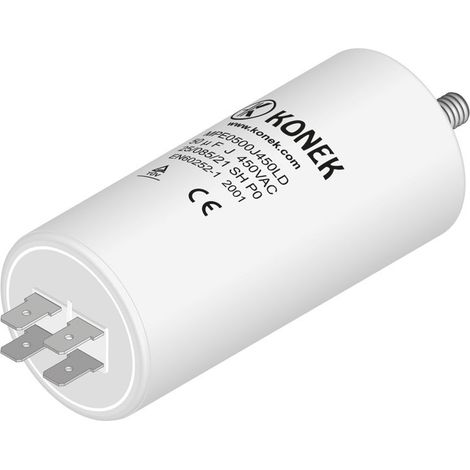 Motore di lavoro condensatore 55uf 450vac Faston 55x120mm M8 12ag0010 Ct55mf450v/faston
