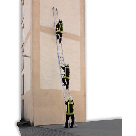 MUNK Rettungstechnik Seilzugleiter 2-teilig 19 Sprossen Aluminium nach ÖNorm F 4047