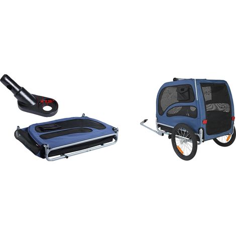 Remolque para bicicleta para perros, diseño plegable, capacidad de 45 kg (100 lb). (1/2)