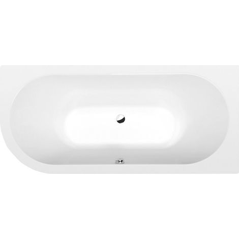 VIVA R Baignoire Asymétrique 175x80x47cm, Blanc Mat