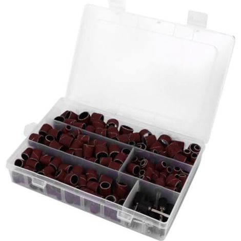 Kit de Tambours Ponçage Cylindriques 51 Pièces en Toile Émeri pour Bricolage Finition Bois et Matériaux Durs Mandrin Auto-expansible Polyvalent - (1/5)