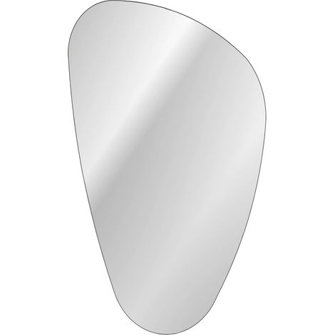 Asymmetrischer LED-Badezimmerspiegel 80x57 cm modernes Design (1/4)