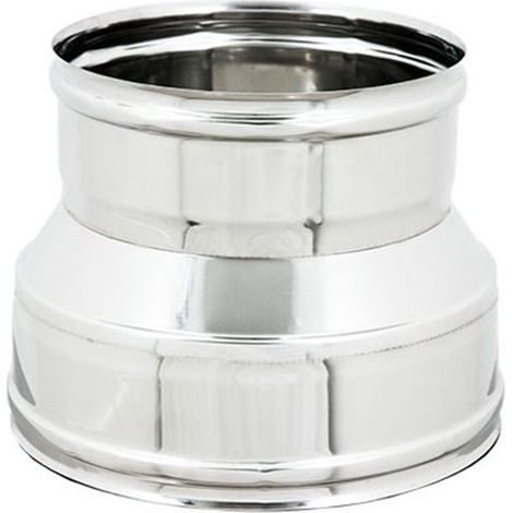 Raccordo inox 6 decimi aisi 304 da f 300 a f variabile, diametro 230mm
