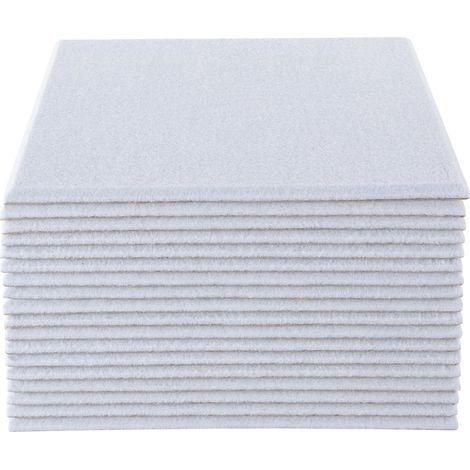 Panneau acoustique, fibre de polyester, forme carrée, épaisseur de 9 mm (1/2)