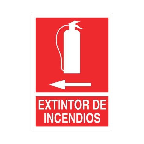 Señal luminiscente de socorro 297x210mm dirección izquierda