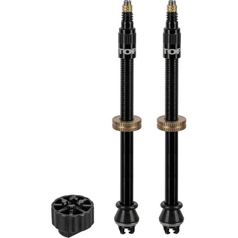 Kit Valve Tubeless Vélo 80mm - Gonflage Rapide Compatible Pompe - Topeak