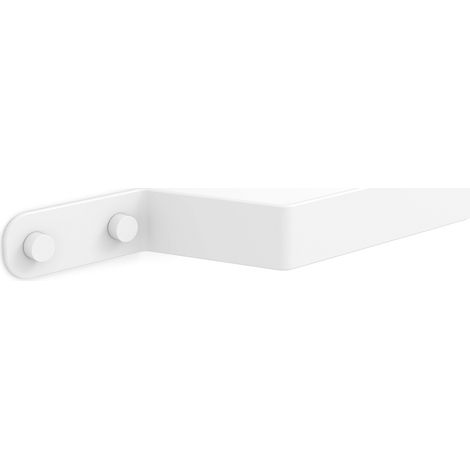 Portarrollos para baño fabricado en acero y acabado blanco mate  Peso máx.: 0,5kg Medidas 23x3x6,8cm Incluye  tornillos y tacos para su fijación a la pared (1/4)