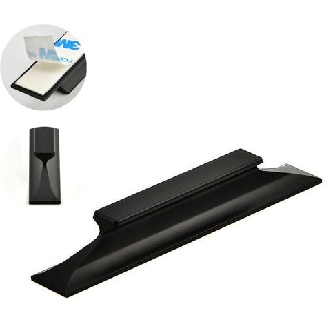 KZQ 2 tiradores autoadhesivos para puertas correderas de granero, de aleación de aluminio, para armarios, muebles, sin perforaciones (120 mm de largo). (1/4)