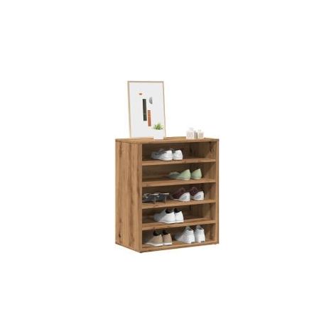 Armoire à chaussures chêne artisanal bois d'ingénierie (1/5)