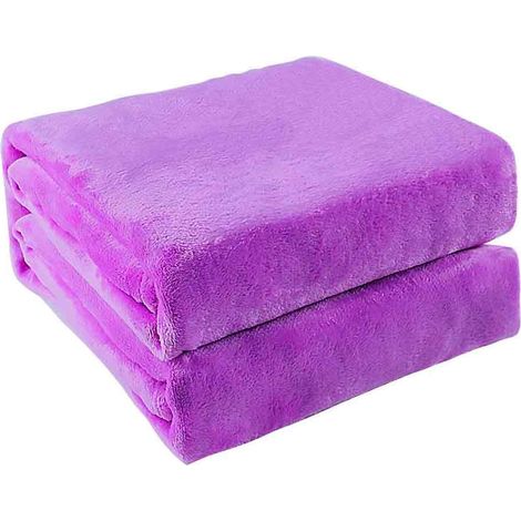 Flauschige Tagesdecke, Queen-Size, aus weichem Flanell und Fleece, leichte und warme Ganzjahresdecke, 229 x 229 cm