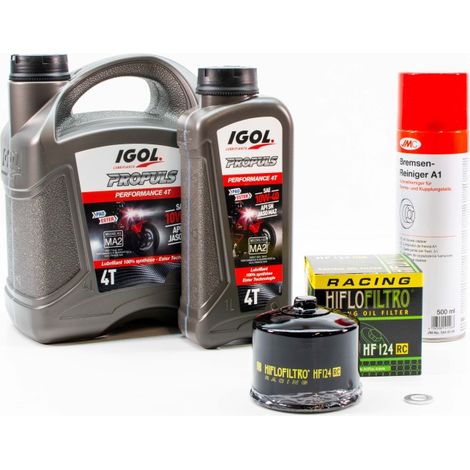 Kit Entretien Vidange pour KAWASAKI NINJA H2 SX de 2024 à 2025 - IGOL PROPULS PERFORMANCE 10W40 5L