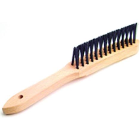 Brosse à main spécial soudure d'angles - acier rond - 3 rangs - KIBROS