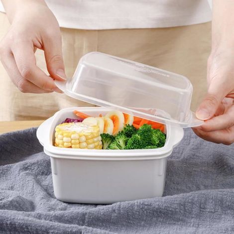 Bol cuiseur vapeur pour micro-ondes, cuiseur vapeur pour la cuisson au micro-ondes- Cuiseur à légumes - Bols à micro-ondes (1/5)