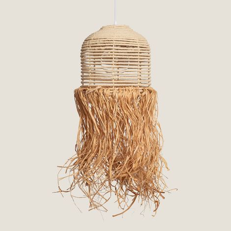 Lampada a Sospensione Fibre Naturali Kofia Naturale