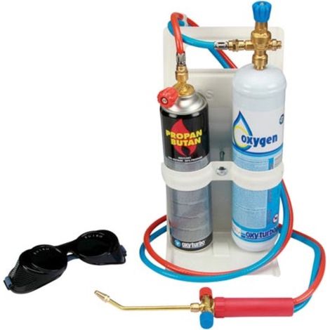 Professionelles Metall-Schweiß-Set mit Sauerstoffflasche