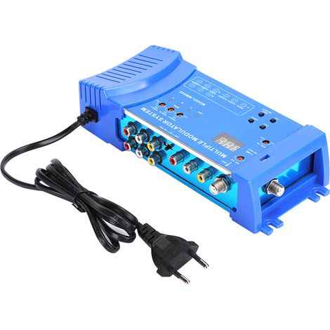 MMS80 Heimmodulator, Multimodulationssystem aus Aluminiumlegierung, UHF, EU-Stecker, 100–240 V (1/5)