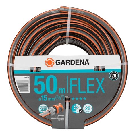 Gardena Comfort Flex Gartenschlauch Schwarz und Orange 50m