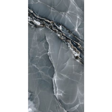 Baldocer – Carrelage effet marbre bleu poli 60x120 cm – Imitation marbre véritable – Pour espaces de vie et salles de bains – Élégance moderne