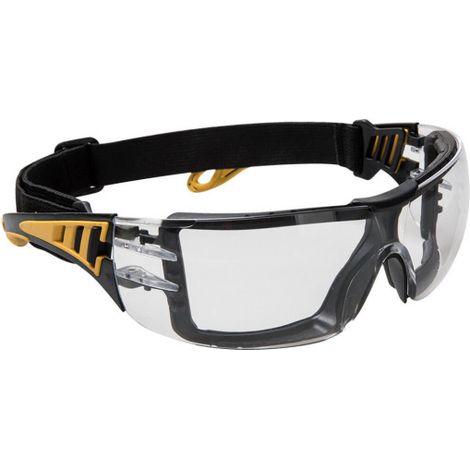Gafa deportiva con recubrimiento oleofóbico de patillas flexibles Impervious Tech PS09  Transparente