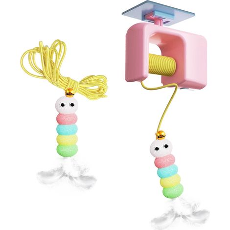 Accessoire pour animaux de compagnie, article pour chaton, cadeau d'anniversaire, suspension de porte, convient à toutes les races et espèces, rose (1/5)