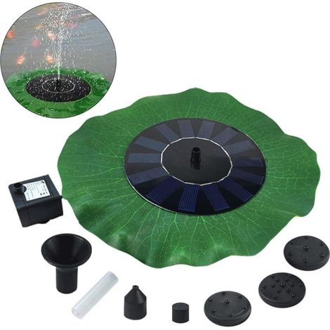 Solarbrunnenpumpe mit Lotusblatt Design 7v 1 4w Solarpanel