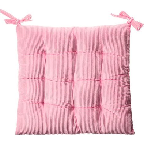 Cojín de silla de pana con encaje. Relleno y cojines para sillas. (1/5)
