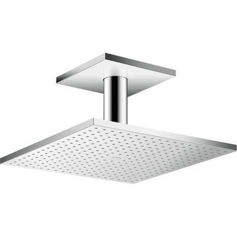 tête de douche 300 x 300 mm 1jetavec raccordement plafond 100 mm chroméé