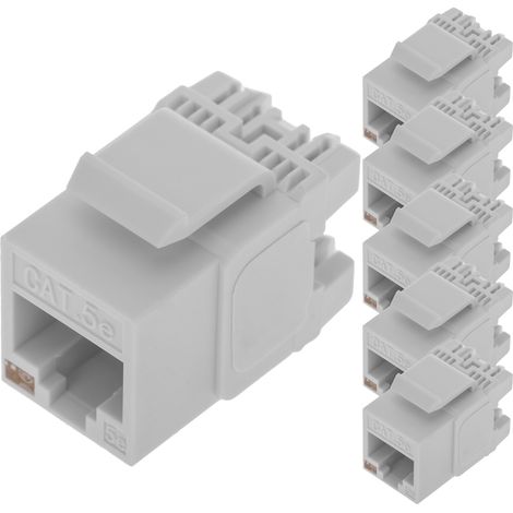 BeMatik - Keyston RJ45 femelle TB110 Cat.5e UTP pack de 6 unités (1/5)