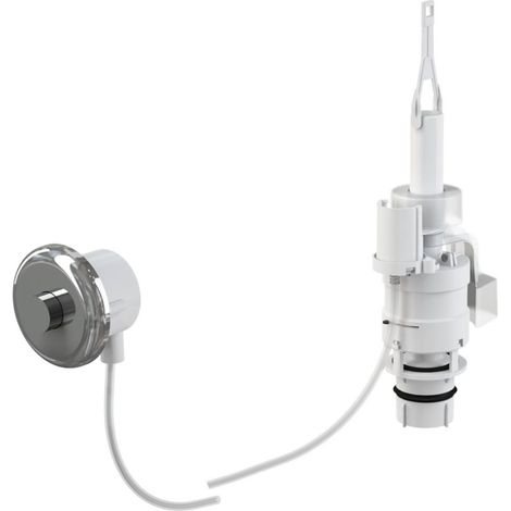 Alcaplast – Plaque de commande WC à distance – Rinçage manuel jusqu'à 3 m – ABS blanc – Volume 6 l – MPO11 (1/2)