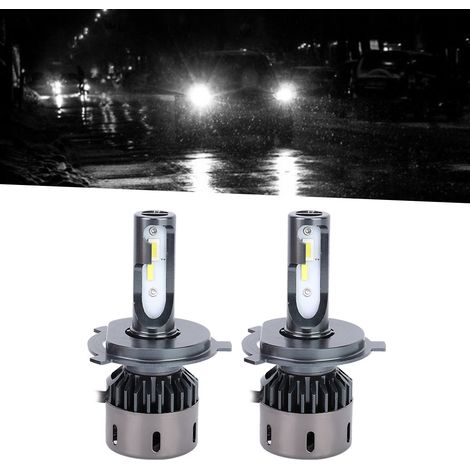 2 phares H4 6000K 35W, feux antibrouillard avant pour véhicule, 4000 lm, DC1224V, IP67 (1/5)