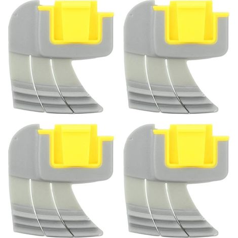 4 Pièces - Brosse De Récurage - Accessoire Nettoyeur Piscine - Nettoyage Fond Et Coins - Pour Zodiac MX8 Elite MX6 Elite - Gris - 15x10cm (1/5)
