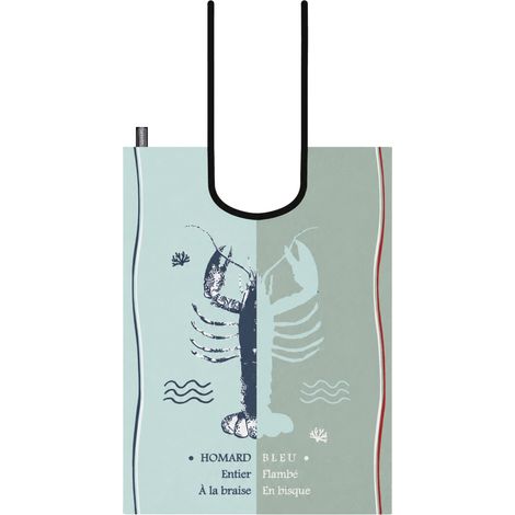 Bavoir en coton homard Vert d'eau 45x60 cm (1/2)