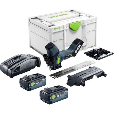 Festool ISC 240 EB-Basic Akku Dämmstoffsäge 18 V 240 mm + 2x Akku 8,0 Ah + Schnellladegerät + Systainer