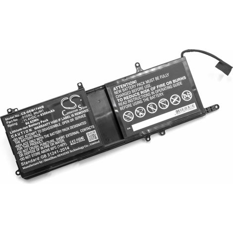 vhbw Akku kompatibel mit Dell Alienware ALW17C-D3738S, ALW17C-D3739B, ALW17C-D3749B, ALW17C-D3748B, ALW17C-D3748S Notebook (8300 mAh, 11,4 V, Li-Ion) (1/2)
