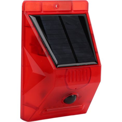 Alarme solaire étanche IP65 avec télécommande, mode 24 heures, pour ferme, maison et jardin. (1/5)