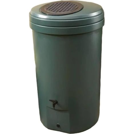 350L Harcostar Magnum Rain Barrel with Gutter Mate Rain Diverter (1/4)