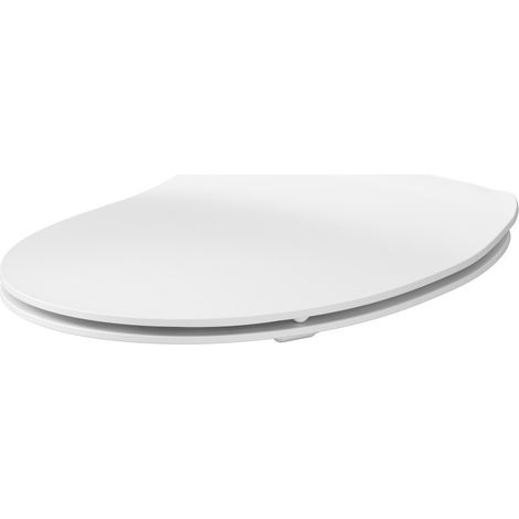 Cersanit – Abattant WC SoftClose en duroplast blanc – Système Easy Off pour installation rapide – Antibactérien pour hygiène optimale - K98-0138