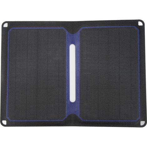 Panneau solaire portable 14W pliable, étanche et haute efficacité pour chargeurs en extérieur (1/5)