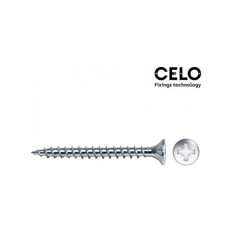 Celo 8425586485232 Vis à bois galvanisées argenté 3,5x30 mm